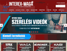 Tablet Screenshot of interex-waga.hu